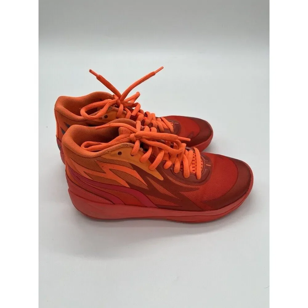 Size 6  - PUMA MB.02 LaMelo Ball - Fiery Coral - Ultra Orange 377403-01